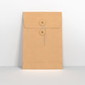 SW229G - Manilla String & Washer Gusset Envelopes - String and Washer Envelopes