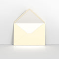 TLC5W - Ivory & White Fancy Paper Lined Envelopes - Lined Envelopes